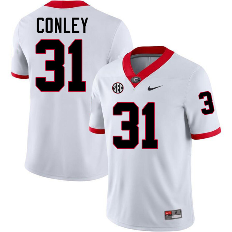 Chris Conley Georgia Jersey,University Of Georgia Bulldogs Football Jersey,Uniforms,Gears-White